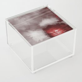 Grey and Red Dots Acrylic Box