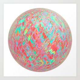Orb Art Print | Geometric, Abstract, Graphicdesign, Digital, Sphere 
