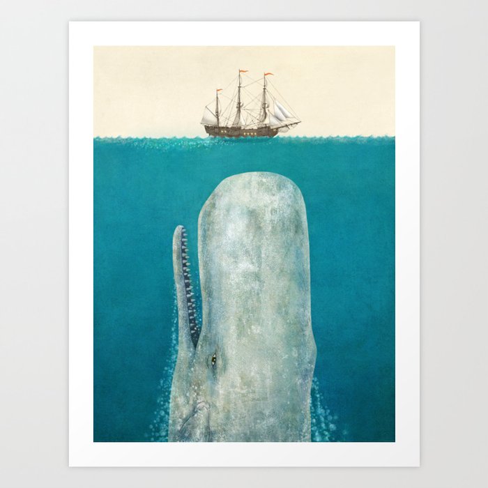 The Whale - option Art Print Art Print