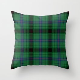 Tartan Scottish Clan Davidson Plaid Throw Pillow