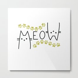 Meow Cat Mom Lover , Women Cat Lover,  for Her, Gifts for Cat Lovers Metal Print | Meowmeow, Meowth, Birthday, Forher, Womencatlover, Giftsforcatlovers, Forhim, Meowcatmomlover, Meow, Cat 