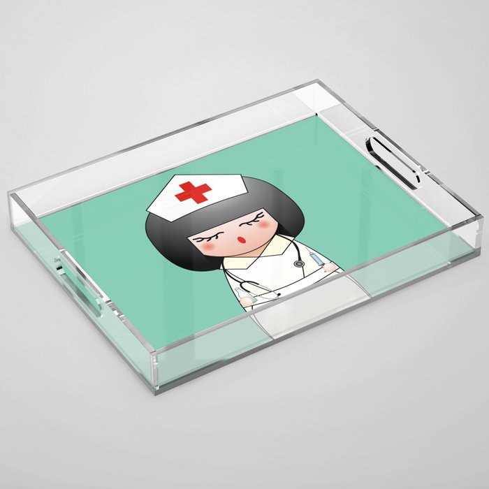 Kokeshi Nurse Acrylic Tray
