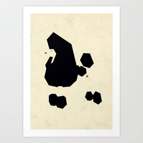 Poodle essence Art Print