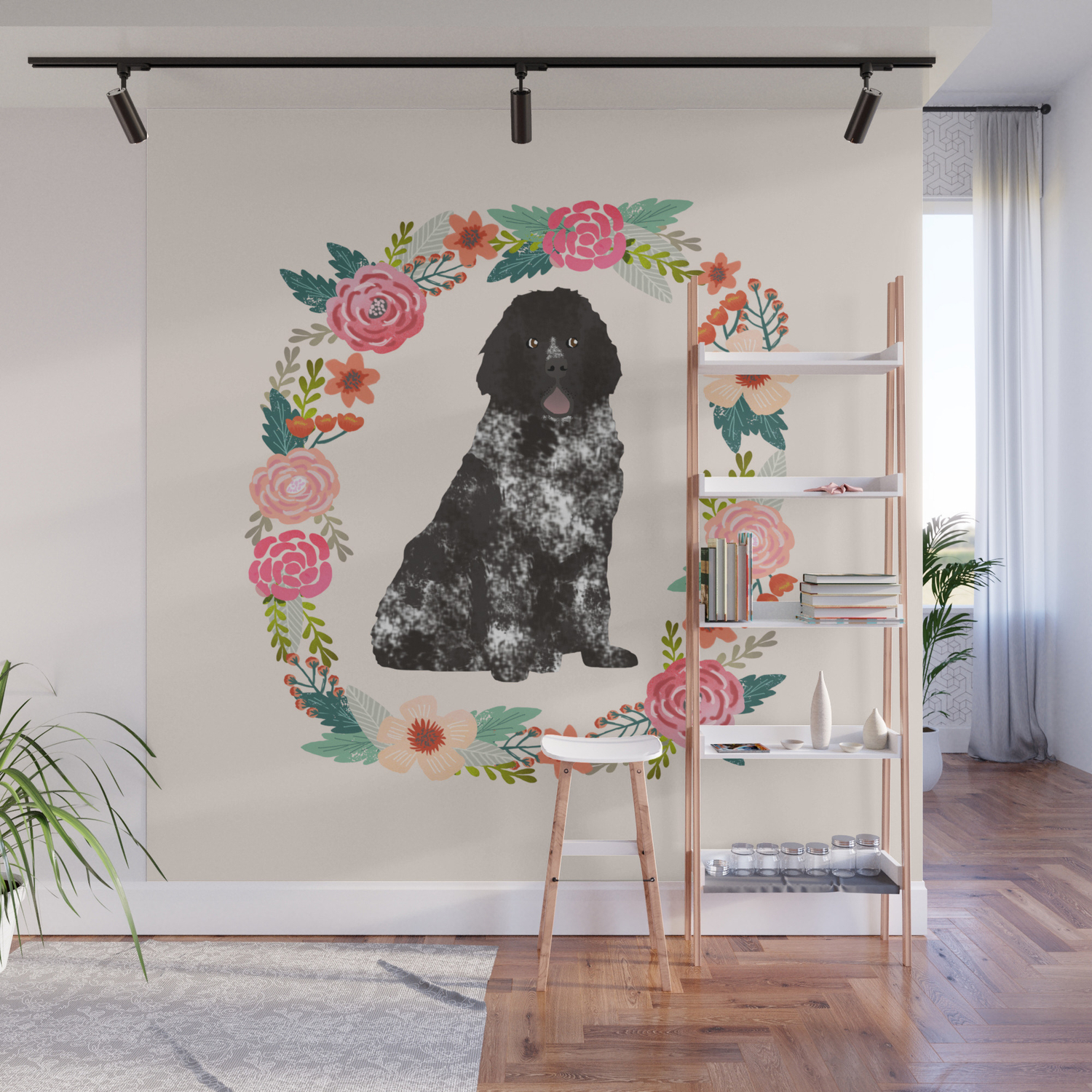 Newfie Mom All Breeds Available Newfoundland Dog Dog Lover Pet Wreath Pet Decor Newfoundland Decor Newfoundland Dog Wreath