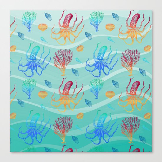 Marine Pattern 13 Canvas Print
