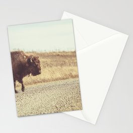 Bison Xing Buffalo Crossing Stationery Cards