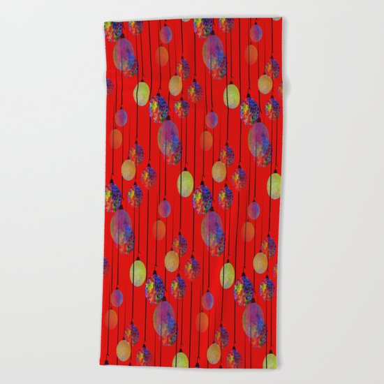 Christmas Frills Beach Towel