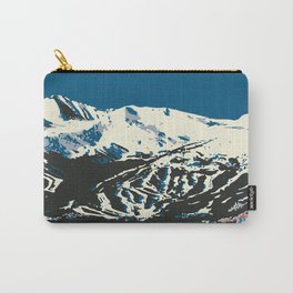 Blue Breckenridge Vintage Ski Poster Carry-All Pouch | Adventure, Skier, Breckenridge, Rockymountain, Aspen, Poster, Vacation, Ski, Skiing, Mountain 