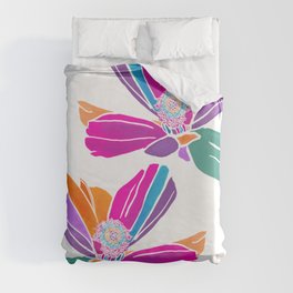 Summer Watercolour Floral Pattern Duvet Cover