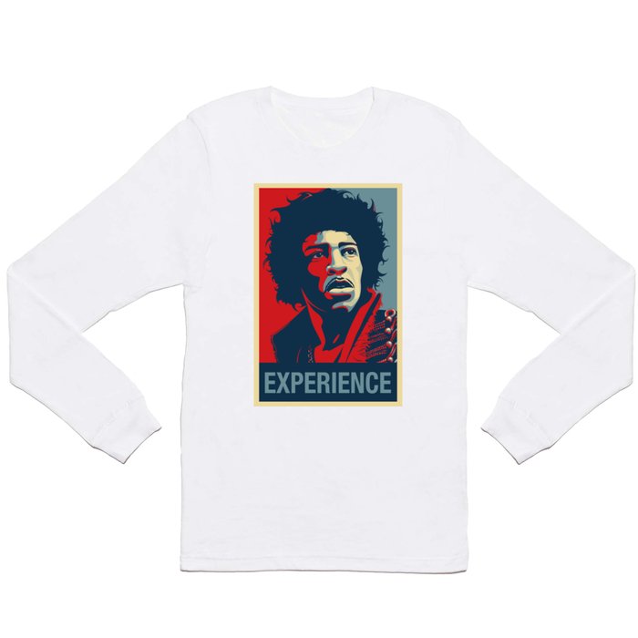 Hendrix "Experience" Rock Poster Long Sleeve T Shirt