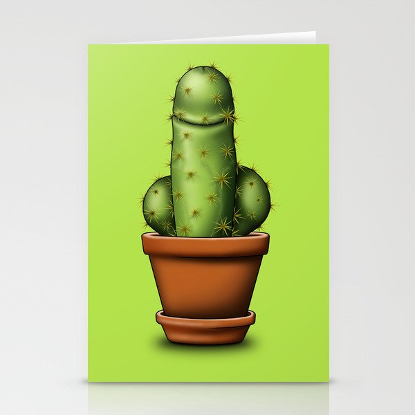 Male cactus Stationery Cards
