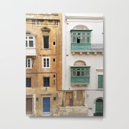 Beautiful Malta Metal Print | Photo, Buildings, Blue, Digital, City, Sand, White, Malta 