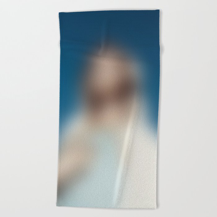 Blurred portrait: Madonna Beach Towel