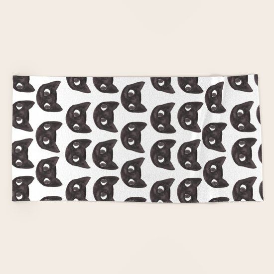 Black Cats // Lots of Black Cats Beach Towel