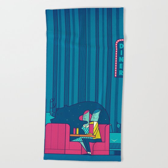 Diner Beach Towel