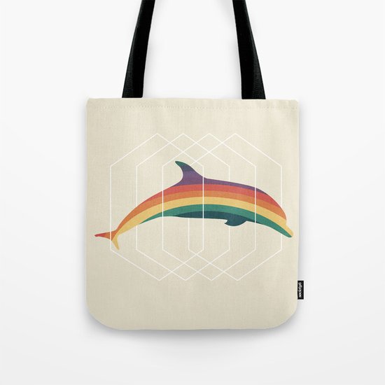 Calico Dolphin Tote Bag