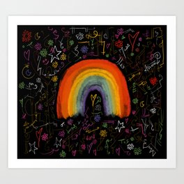 Rainbow Life Art Print