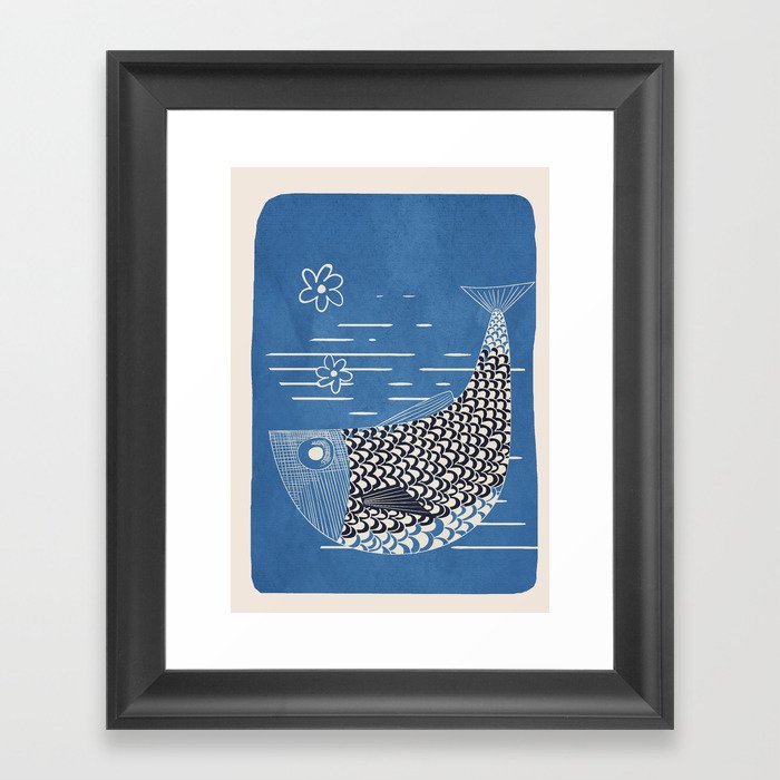 In the current of the sea 02 Framed Art Print