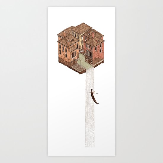 La Cascata Art Print