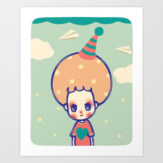one smile Art Print