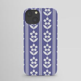 Striped Daisy Chain - Very Peri Pantone Colour Of The Year iPhone Case