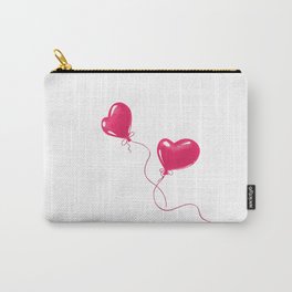 Heart shaped red balloons Carry-All Pouch