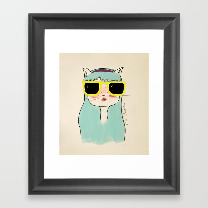 Miss Catnodyne Framed Art Print