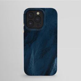Navy & Gold Agate Texture 01 iPhone Case