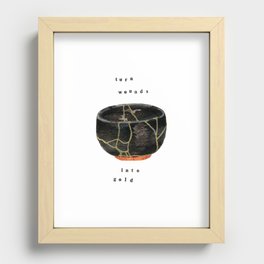 Kintsugi Turn Wounds Into Gold Recessed Framed Print