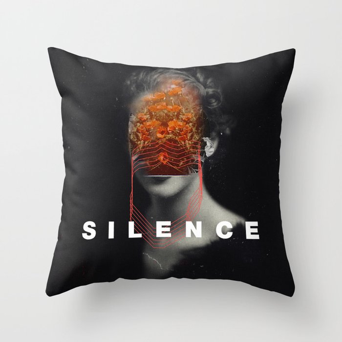 Silence Throw Pillow