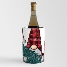 Christmas Gnomes | Buffalo Plaid Wine Chiller