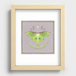 luna moth Recessed Framed Print