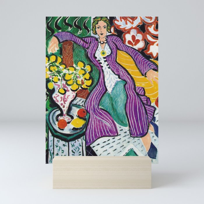 Woman in a Purple Coat 1937 by Henri Matisse, Artwork Design, Poster Tshirt, Tee, Jersey, Postcard Mini Art Print