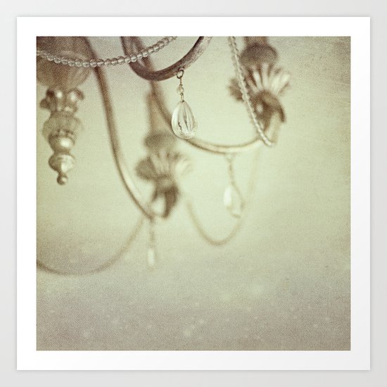 Vintage chandelier Art Print