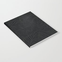 Dark Abstract leaf pattern, Digital Illustration background Notebook