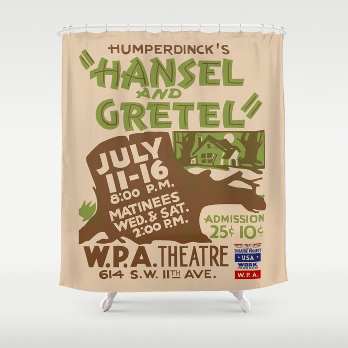 Hansel and Gretel Shower Curtain