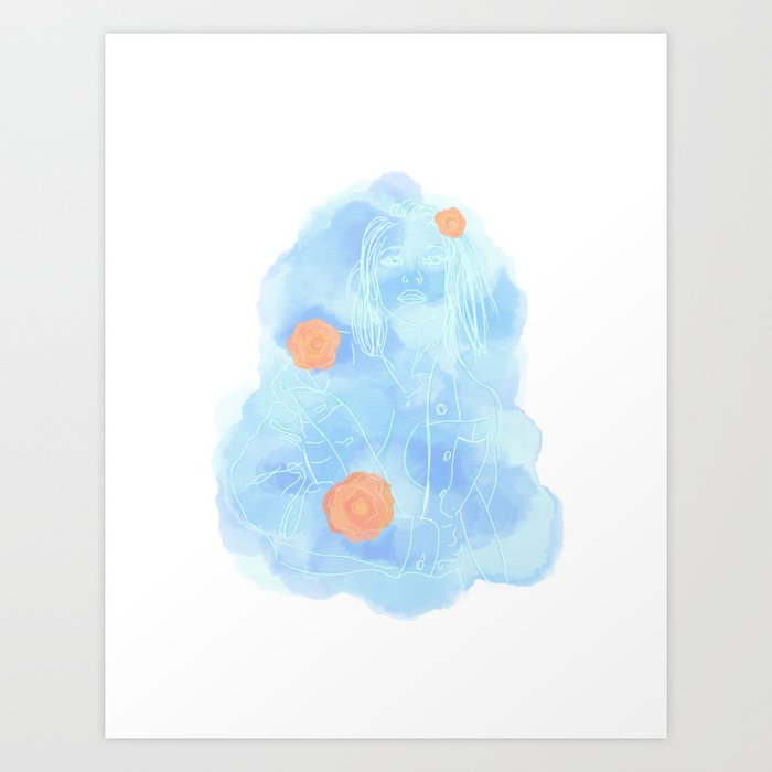 Flowering V Zahara Series Art Print