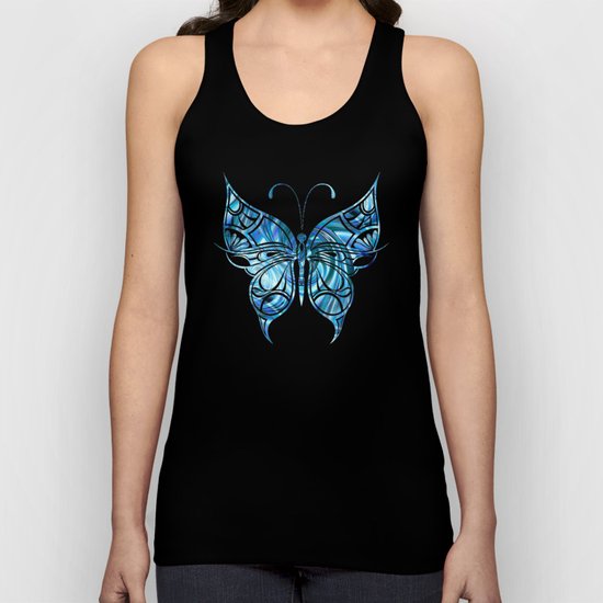 Curls Deluxe Blue Unisex Tank Top