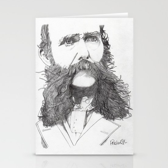 Moustache Stationery Cards