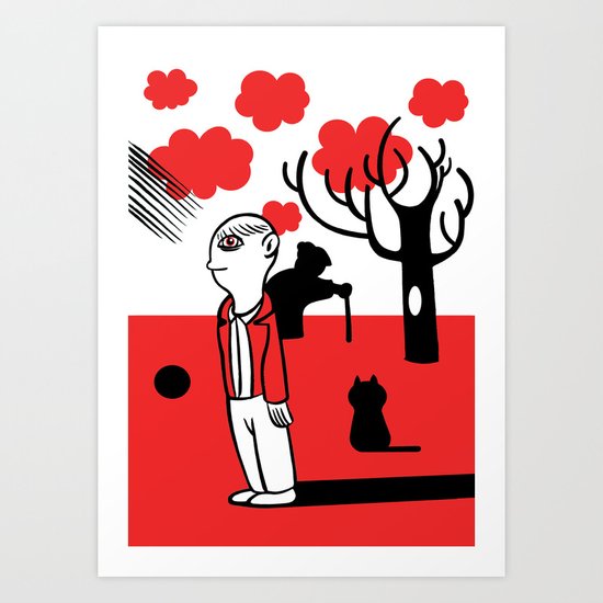SILENCE IN THE PARK Art Print