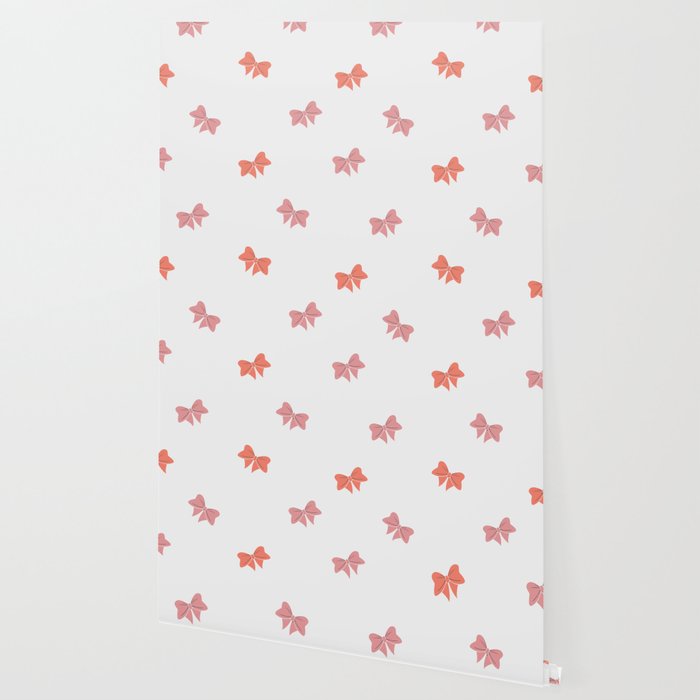 Lovely Bows Wallpaper By Cozy Designs Society6