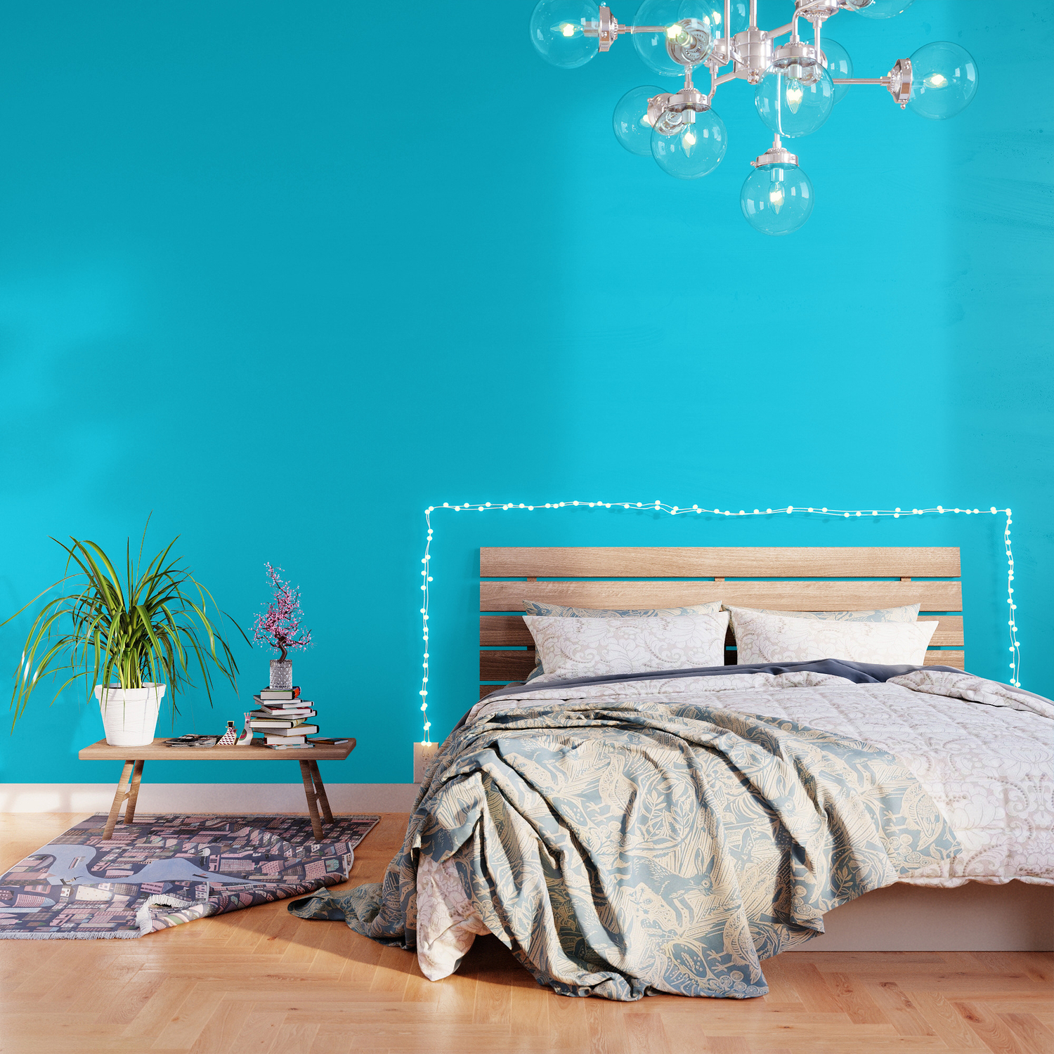 Neon Blue Wallpaper