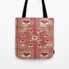 Sinking Heart Love Pattern 3 Tote Bag