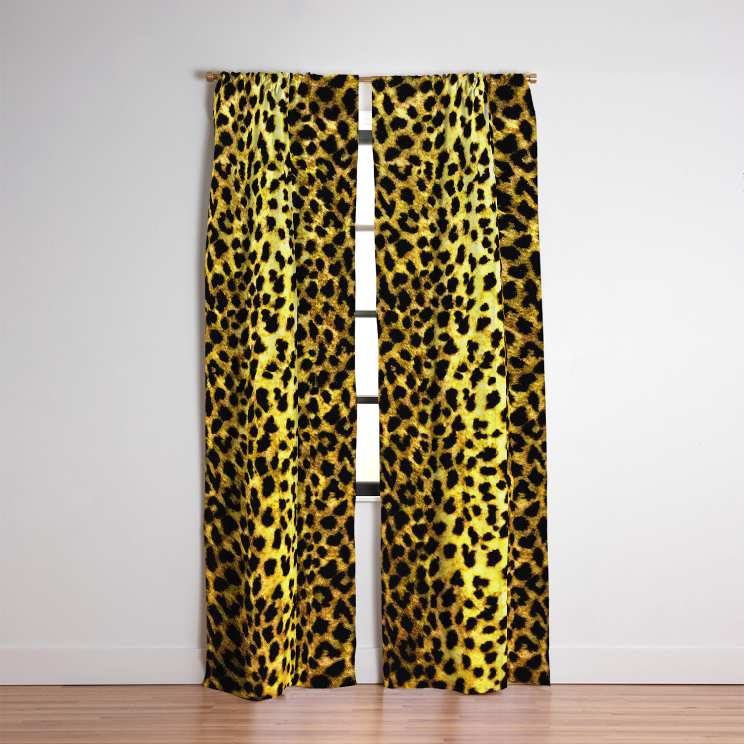 Leopard Print Animal Wallpaper Blackout Curtain By Wackyworkshop