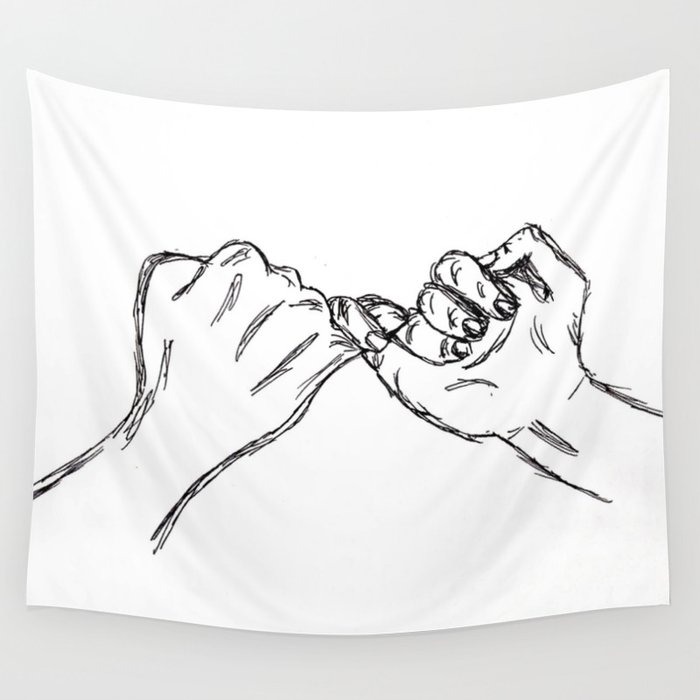 Pinky promise tapestry sales