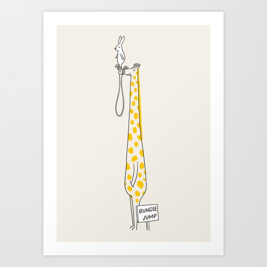 Bungee Jump Art Print