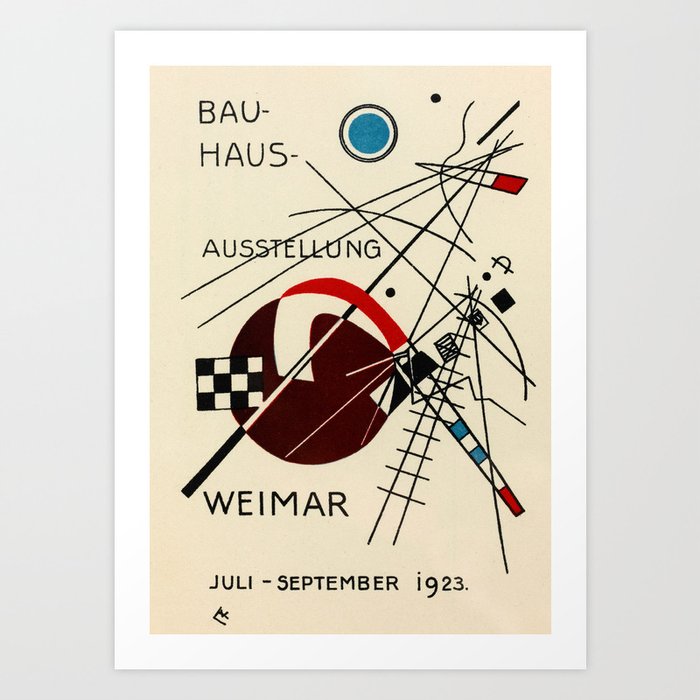 Postcard for the Bauhaus Exhibition 1923 by Wassily Kandinsky Art