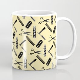 Barber Shop Pattern Coffee Mug