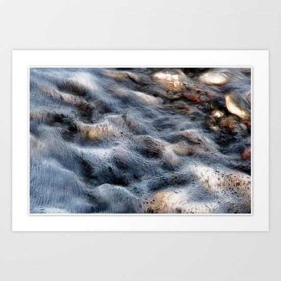 Wavy sea Art Print
