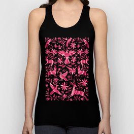Mexican Otomi Design in Pink by Akbaly Tank Top